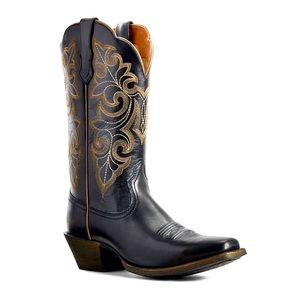 Womens Black Ariat Cowboy Boots Sz 7.5